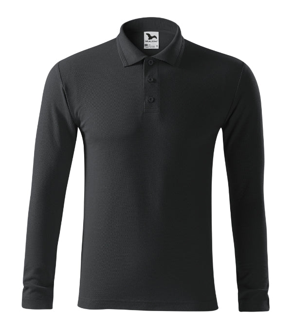 Pique Polo LS 221 Polokošeľa pánska — ebony gray