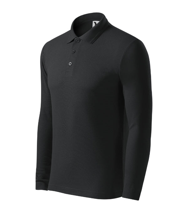 Pique Polo LS 221 Polokošeľa pánska — ebony gray