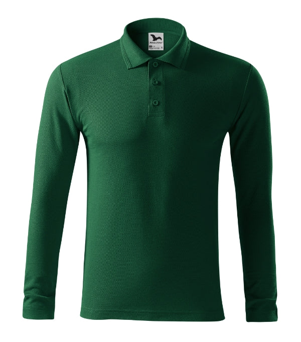 Pique Polo LS 221 Polokošeľa pánska — dark green