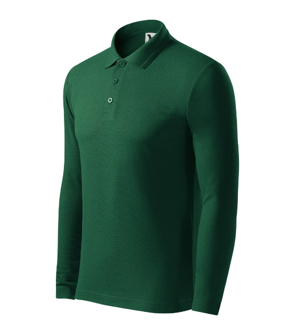 Pique Polo LS 221 Polokošeľa pánska — dark green