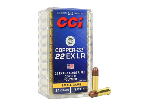 .22EXLR CCI Copper-22 21gr/1,36g Copper Polymer HP, 50 ks (509025CC)