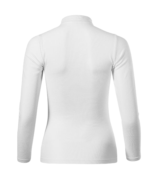 Pique Polo LS 231 Polokošeľa dámska — biela