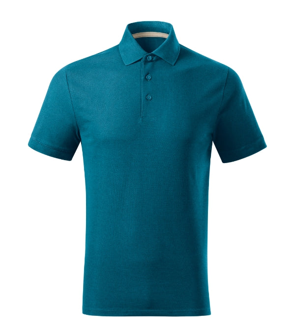 Prime (GOTS) 234 Polokošeľa pánska — petrol blue