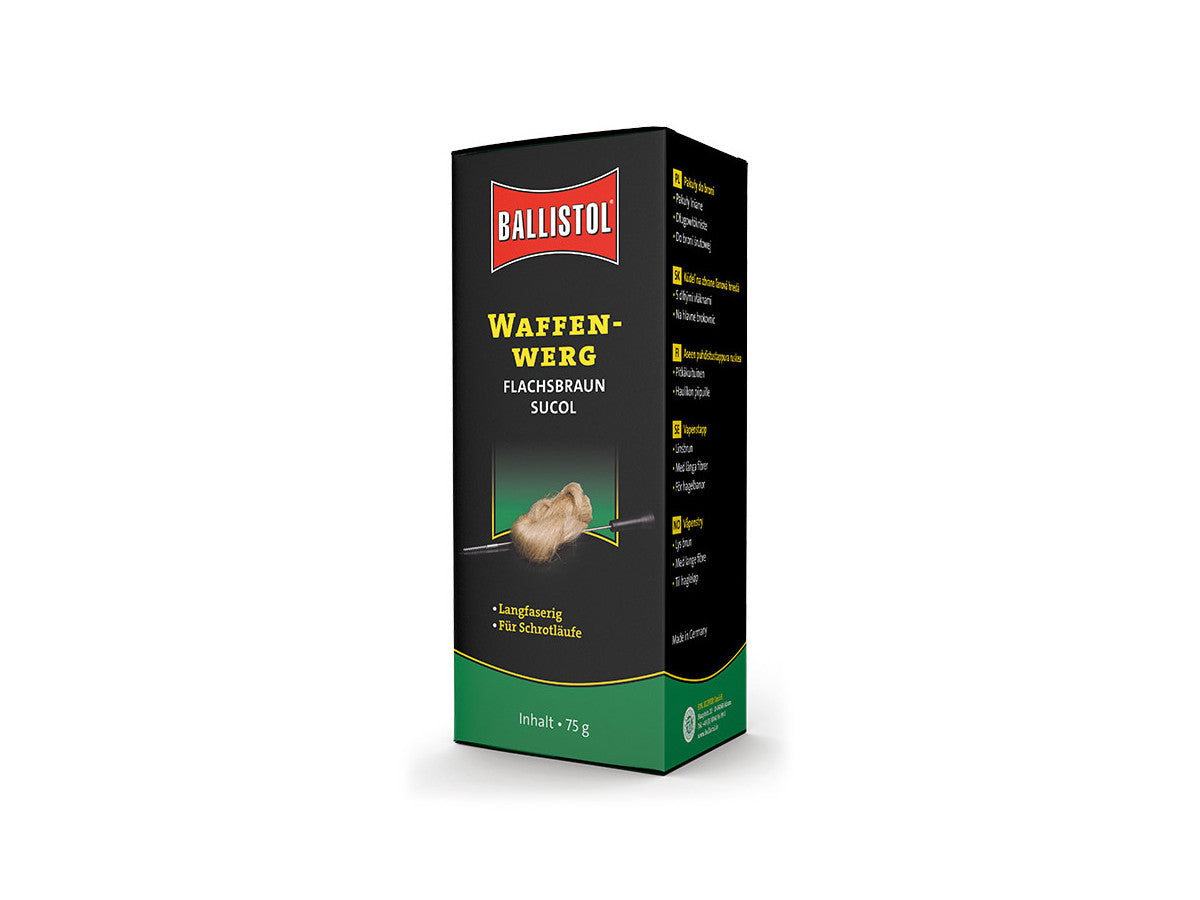 Ľanová kúdeľ Ballistol, 75g - na čistenie hlavní brokovníc