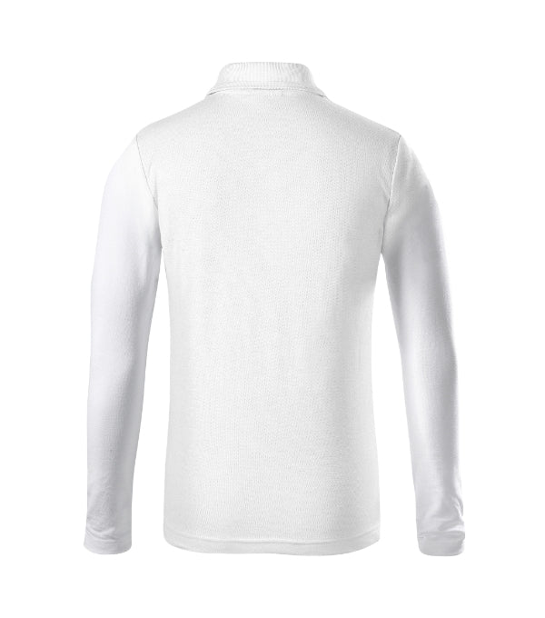 Pique Polo LS 241 Polokošeľa detská — biela