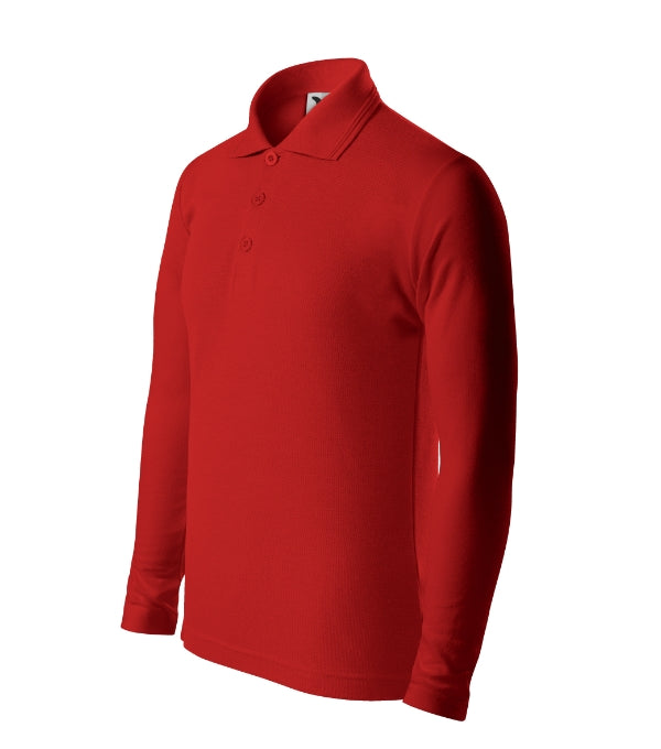 Pique Polo LS 241 Polokošeľa detská — červená