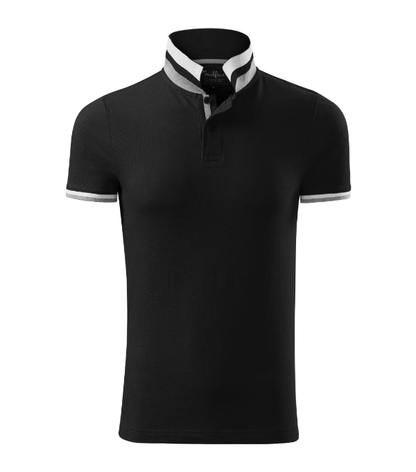 Collar Up 256 Polokošeľa pánska — čierna