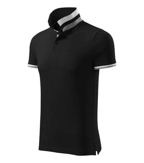 Collar Up 256 Polokošeľa pánska — čierna