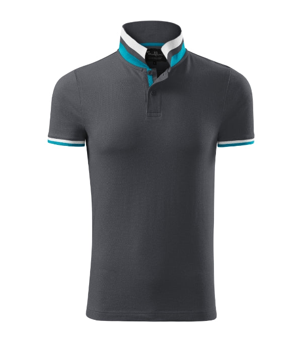 Collar Up 256 Polokošeľa pánska — light anthracite