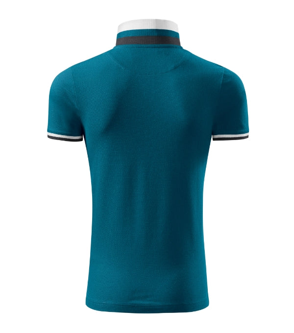 Collar Up 256 Polokošeľa pánska — petrol blue