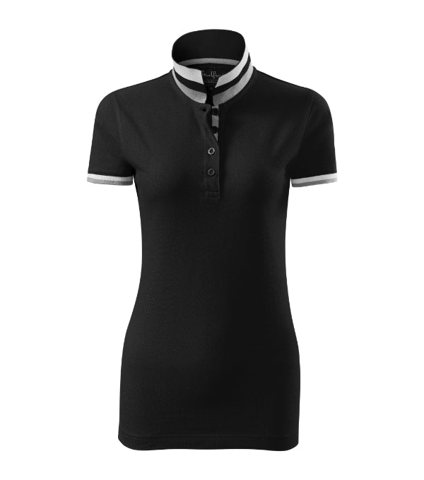 Collar Up 257 Polokošeľa dámska — čierna