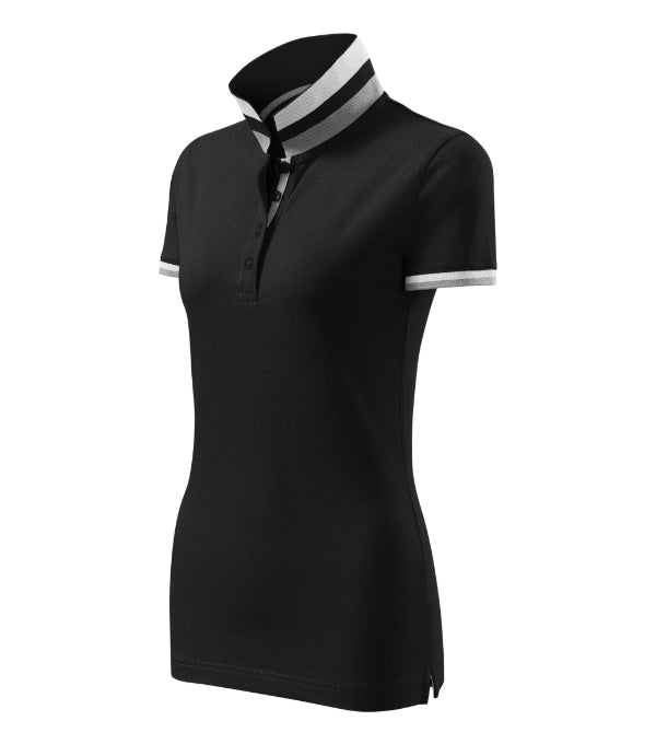 Collar Up 257 Polokošeľa dámska — čierna