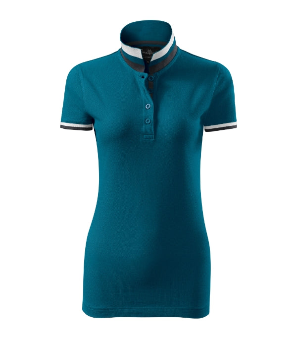 Collar Up 257 Polokošeľa dámska — petrol blue