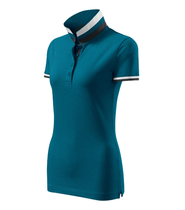 Collar Up 257 Polokošeľa dámska — petrol blue