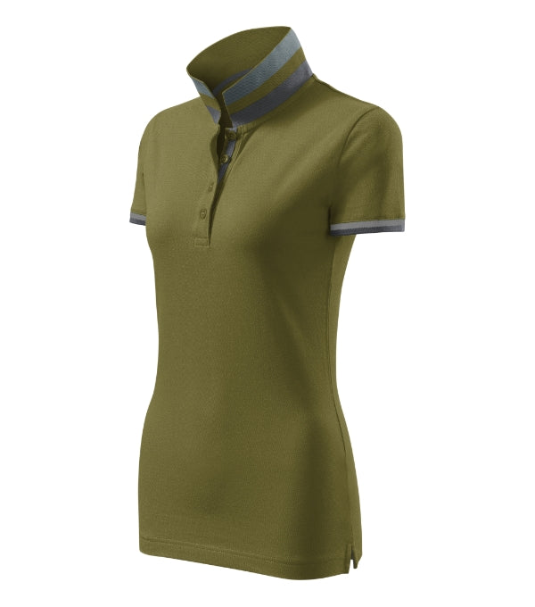 Collar Up 257 Polokošeľa dámska — avokádová zelená