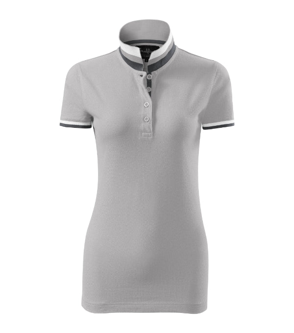 Collar Up 257 Polokošeľa dámska — strieborno sivá