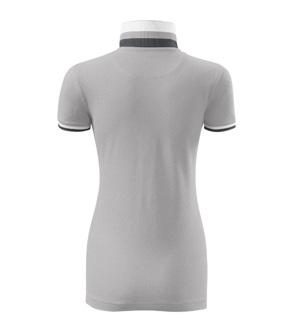 Collar Up 257 Polokošeľa dámska — strieborno sivá
