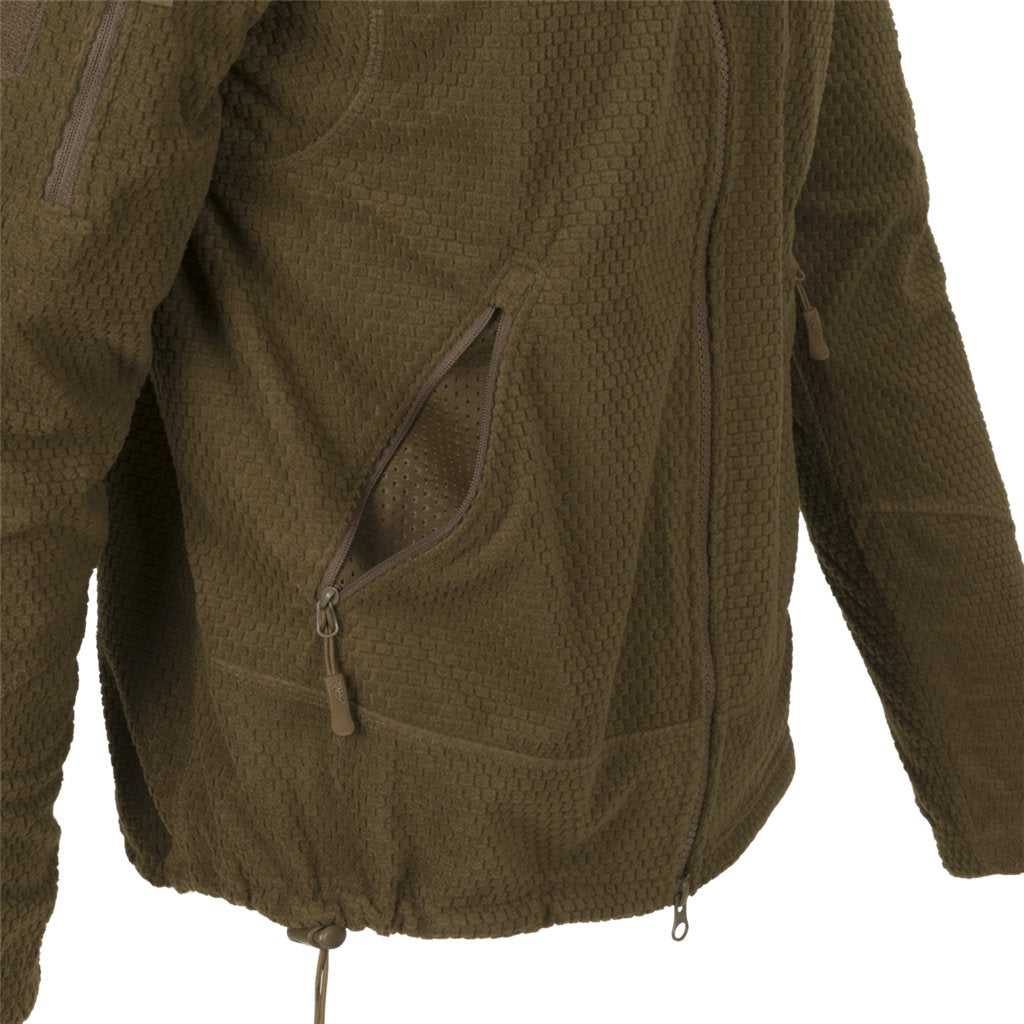ALPHA TACTICAL Jacket - Grid Fleece - Black — Helikon-Tex
