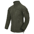 ALPHA TACTICAL Jacket - Grid Fleece - Olive Green — Helikon-Tex