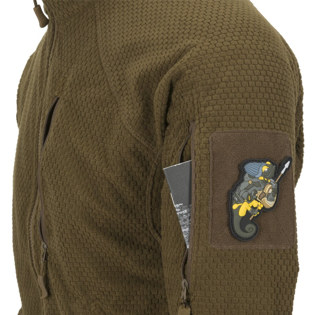 ALPHA TACTICAL Jacket - Grid Fleece - Coyote — Helikon-Tex