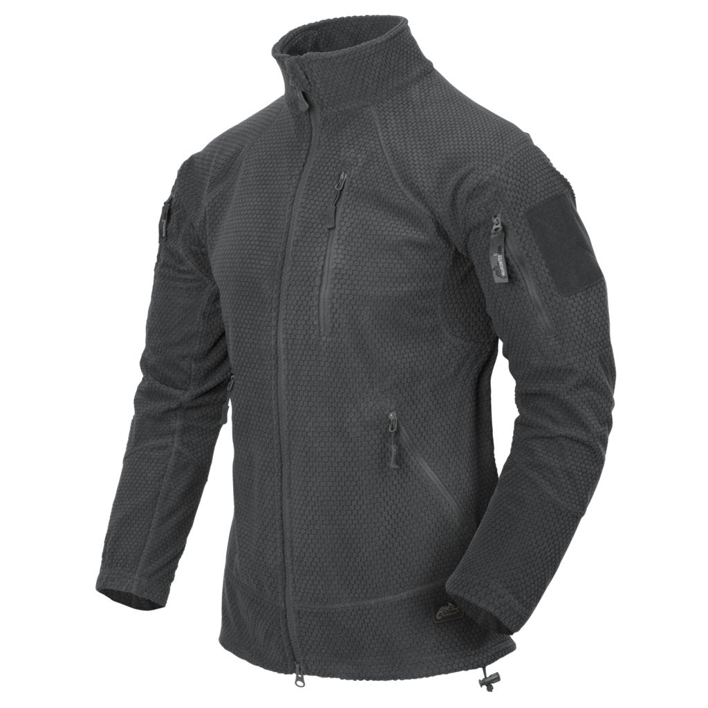 ALPHA TACTICAL Jacket - Grid Fleece - Shadow Grey — Helikon-Tex