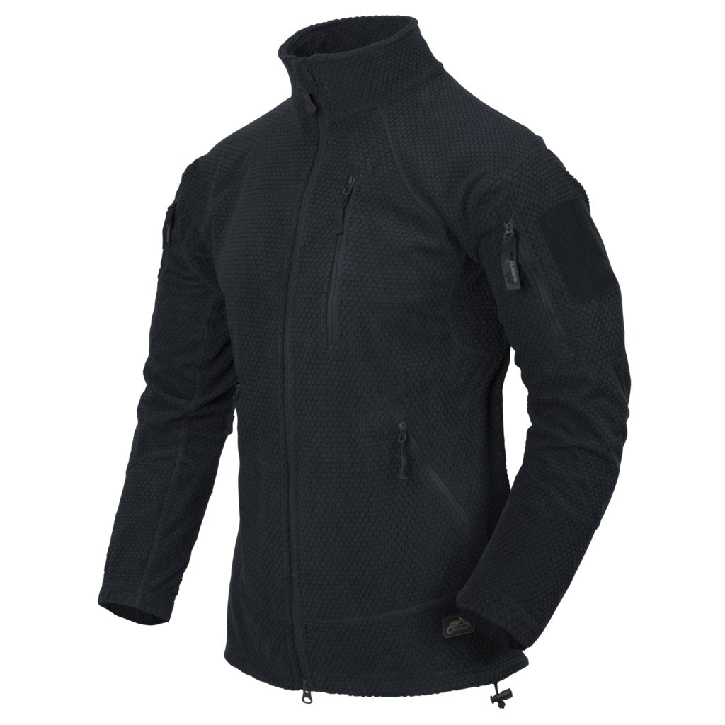 ALPHA TACTICAL Jacket - Grid Fleece - Navy Blue — Helikon-Tex