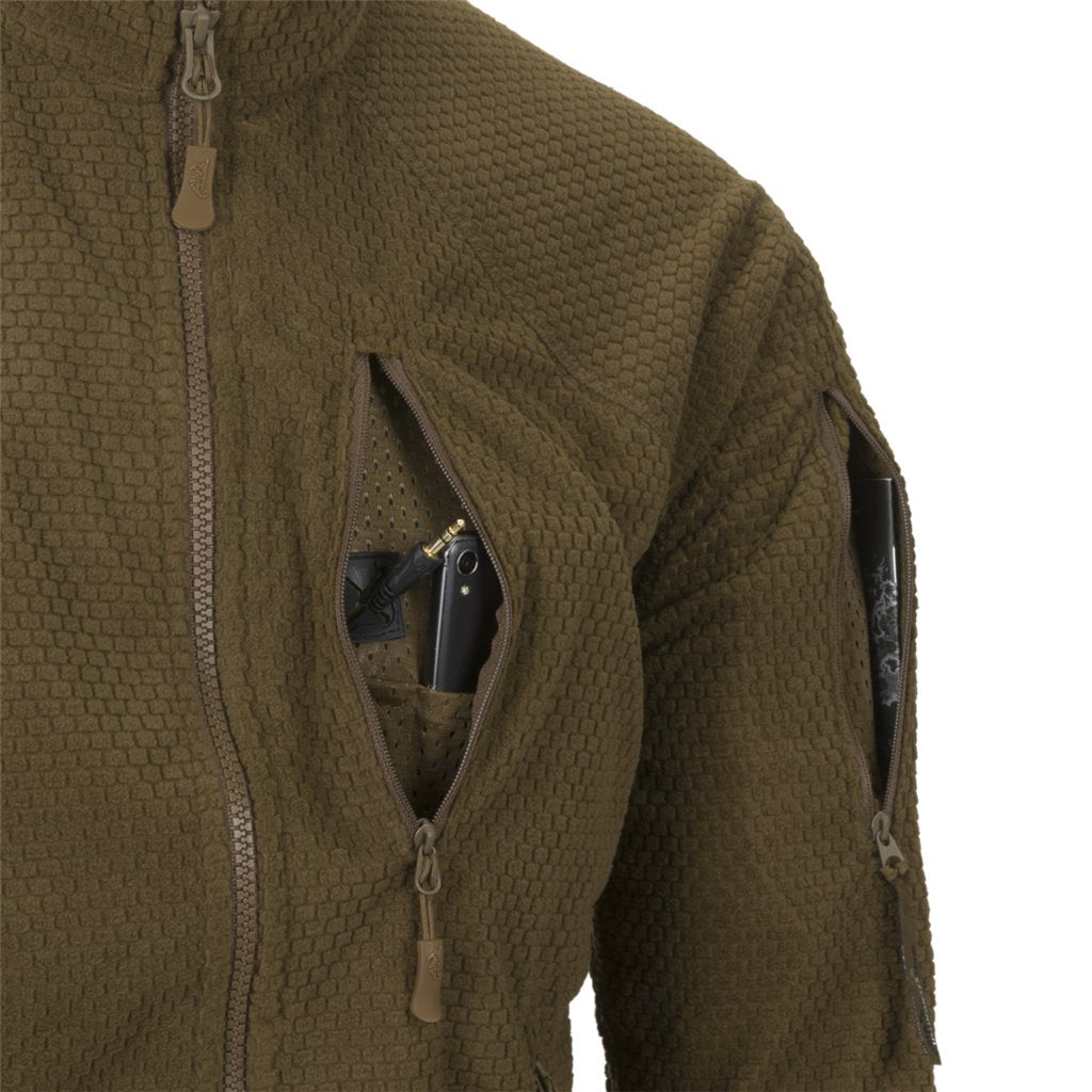 ALPHA TACTICAL Jacket - Grid Fleece - Navy Blue — Helikon-Tex