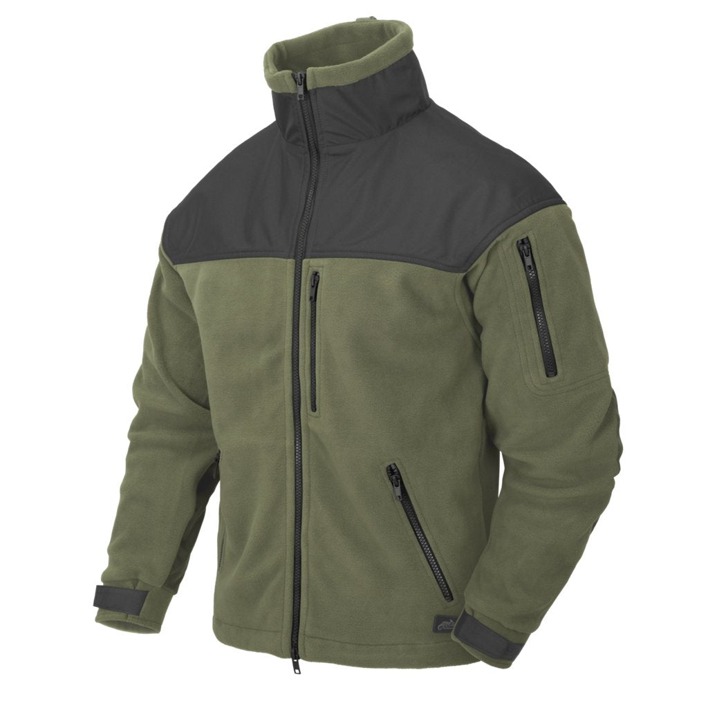CLASSIC ARMY Jacket - Fleece - Olive Green/Black — Helikon-Tex