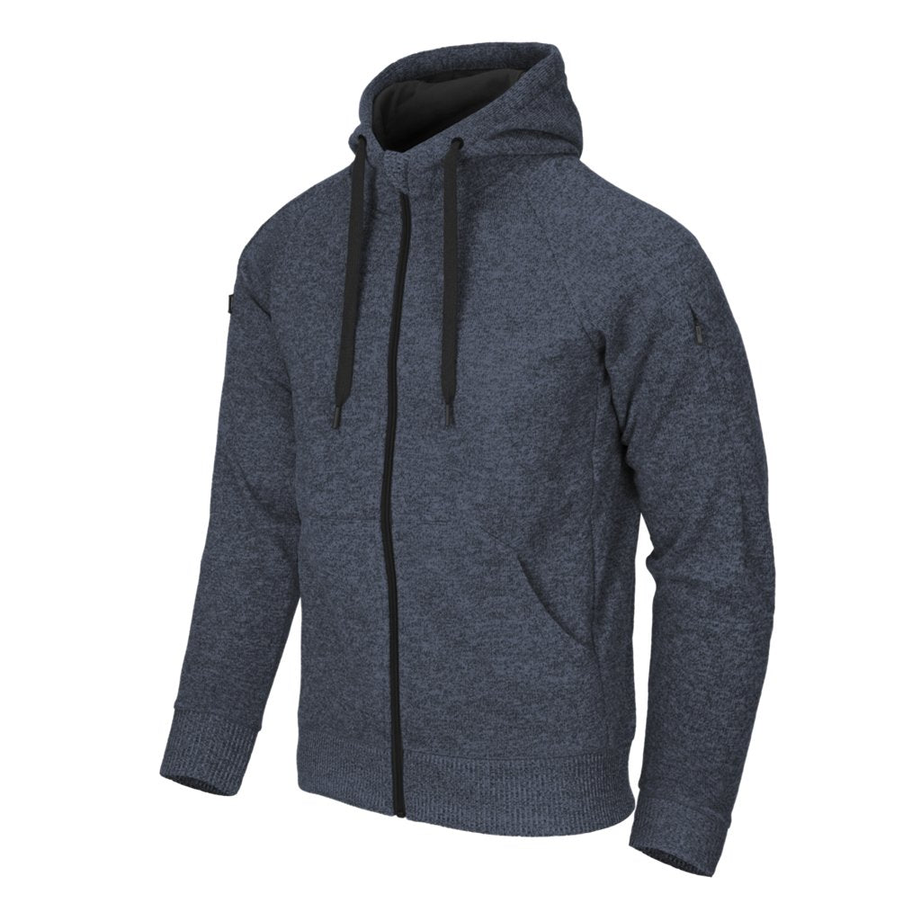 Covert Tactical Hoodie (FullZip)® - Melange Blue — Helikon-Tex