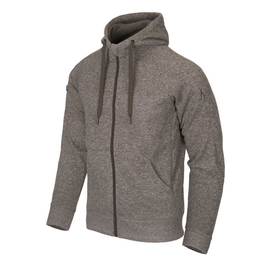 Covert Tactical Hoodie (FullZip)® - Melange Light Tan — Helikon-Tex