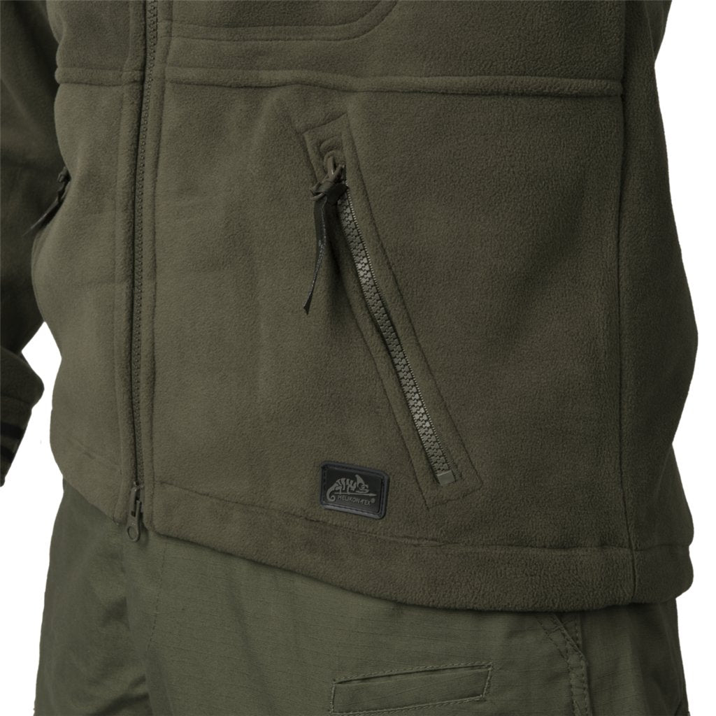 Polish INFANTRY Jacket - Fleece - Black/PL Woodland — Helikon-Tex