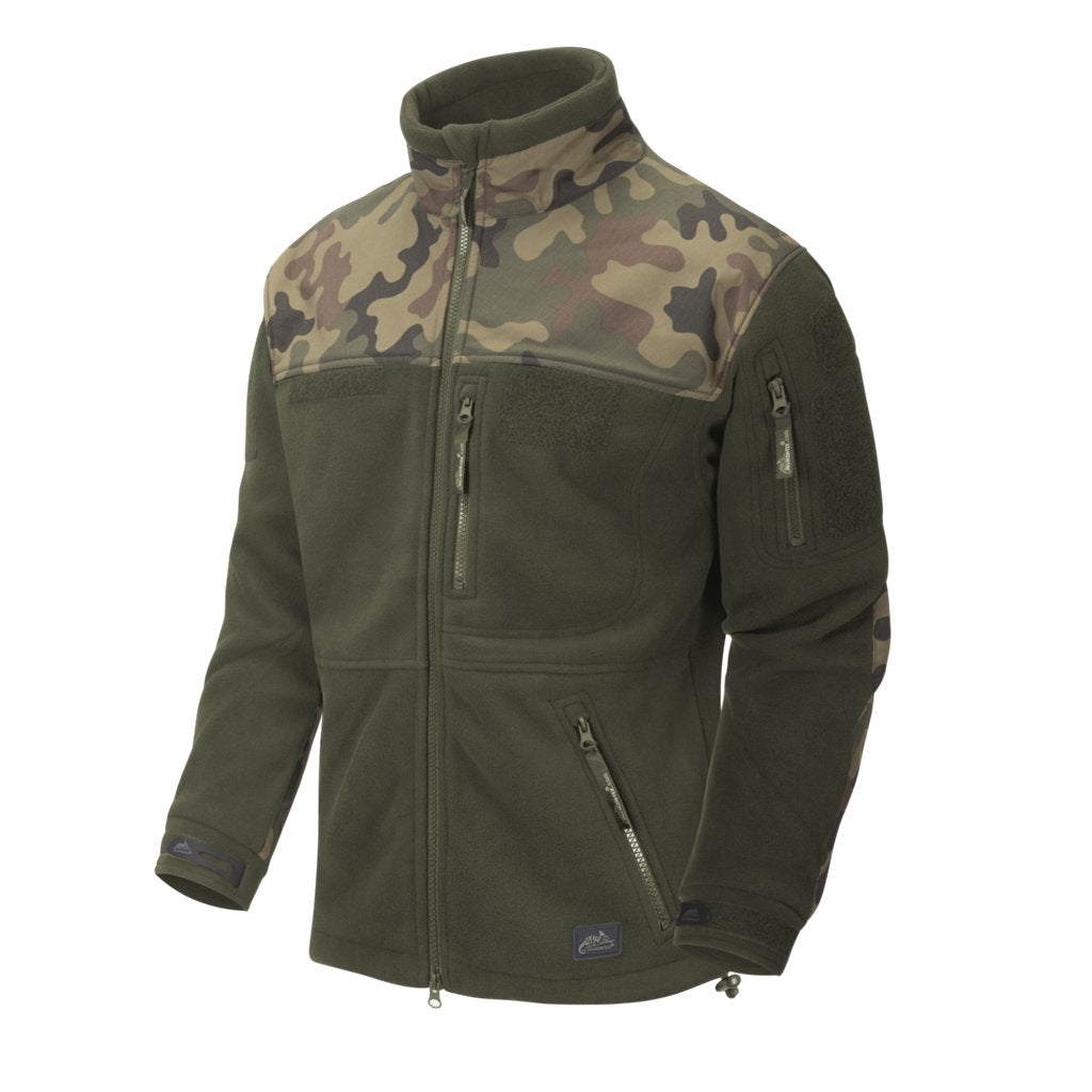 Polish INFANTRY Jacket - Fleece - Olive Green/PL Woodland — Helikon-Tex