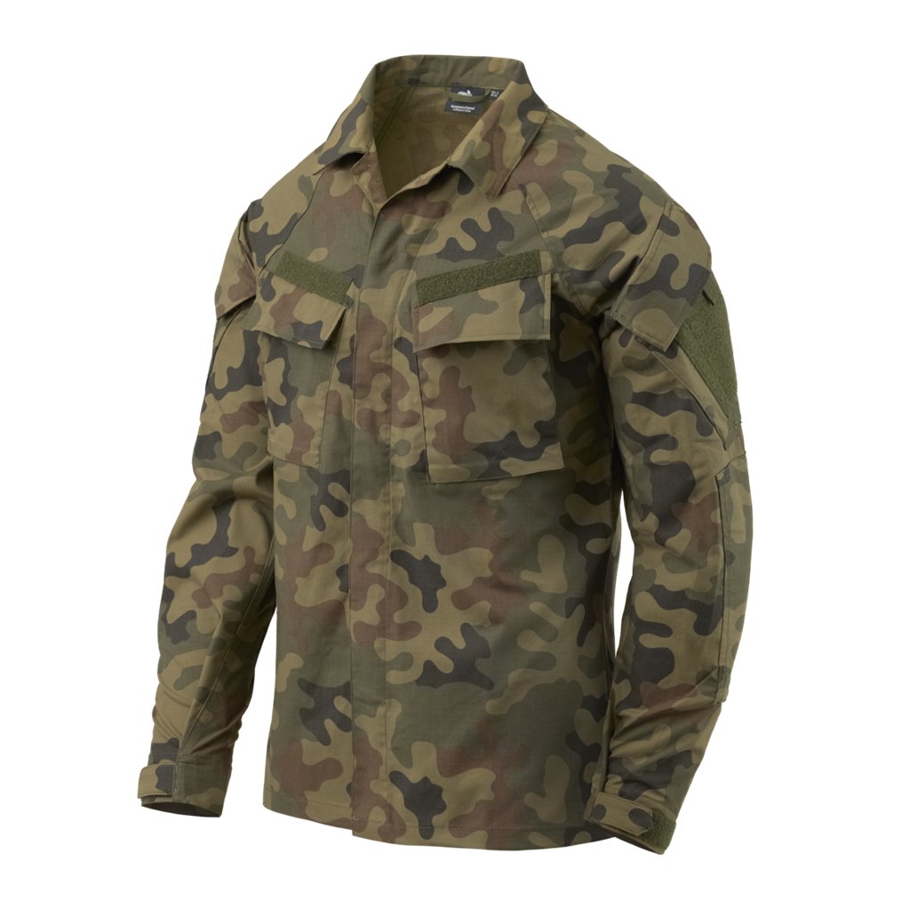 Raid Shirt - PolyCotton Stretch Ripstop - PL Woodland — Helikon-Tex