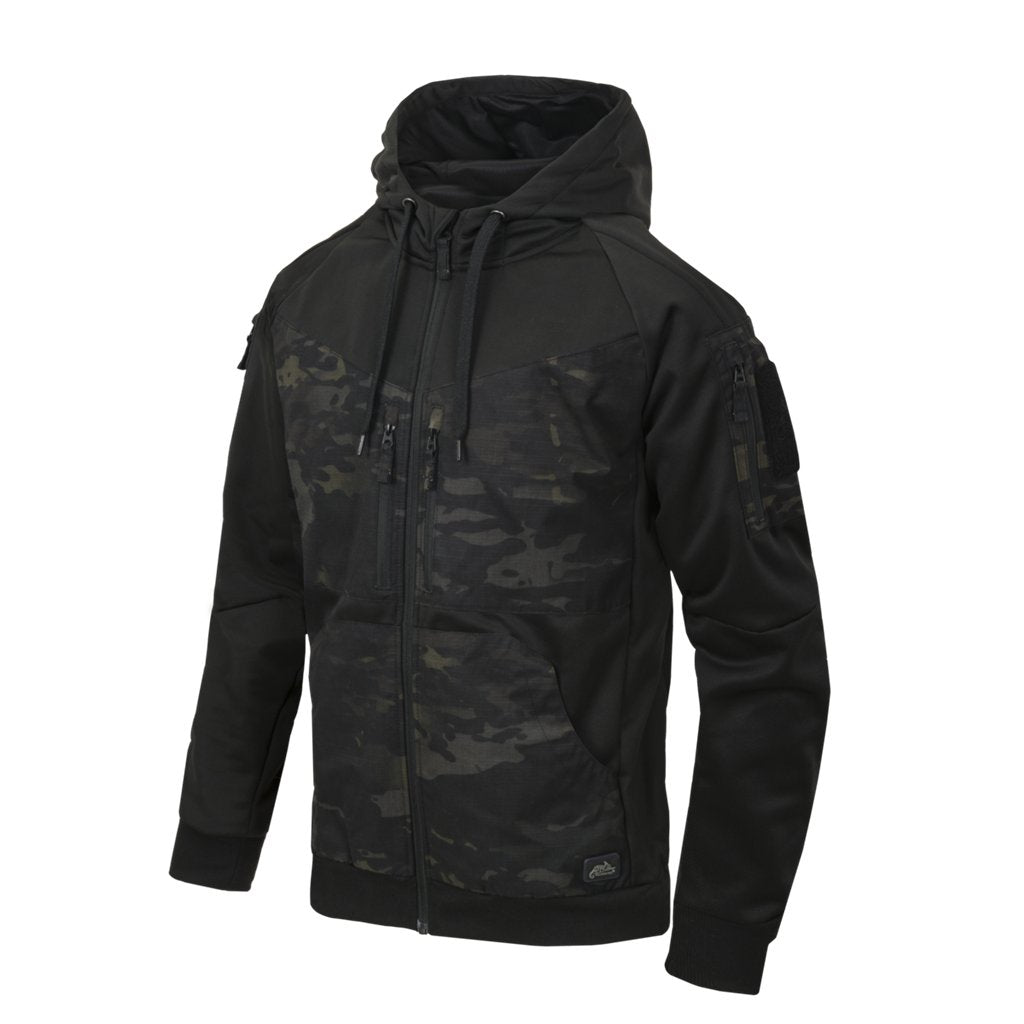 ROGUE Hoodie (FullZip) - Black / MultiCam® Black — Helikon-Tex
