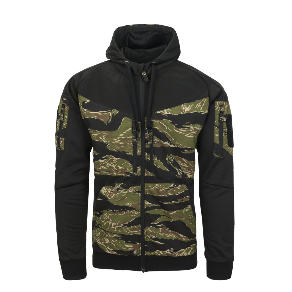 ROGUE Hoodie (FullZip) - Black / MultiCam® Black — Helikon-Tex