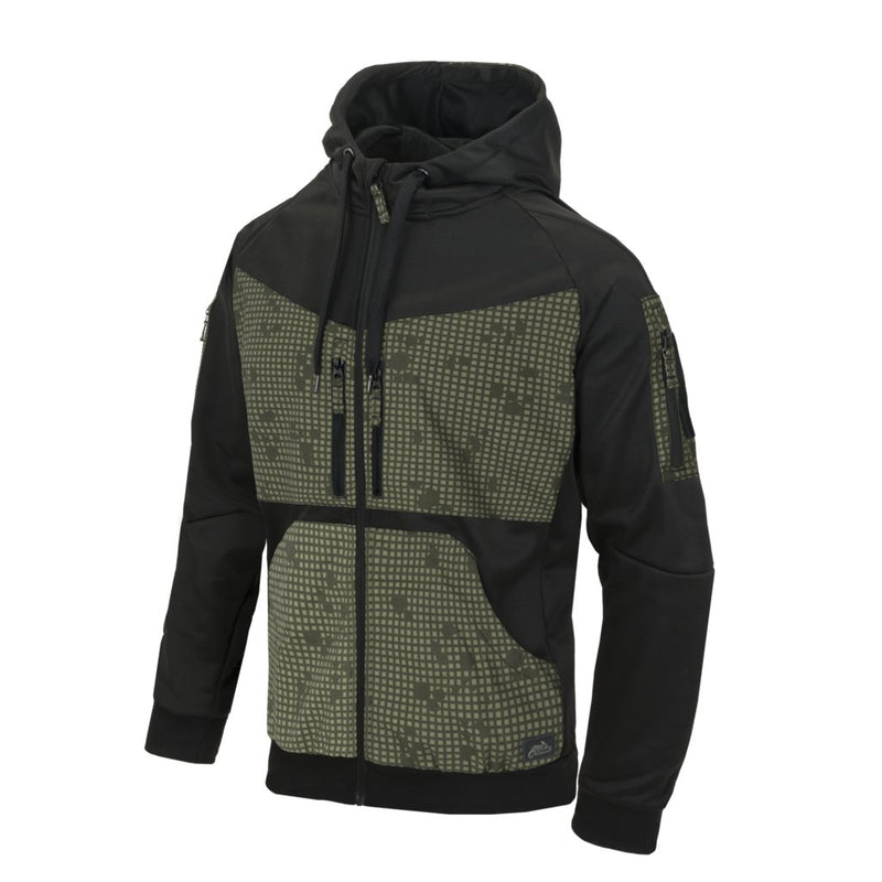ROGUE Hoodie (FullZip) - Black / Desert Night Camo