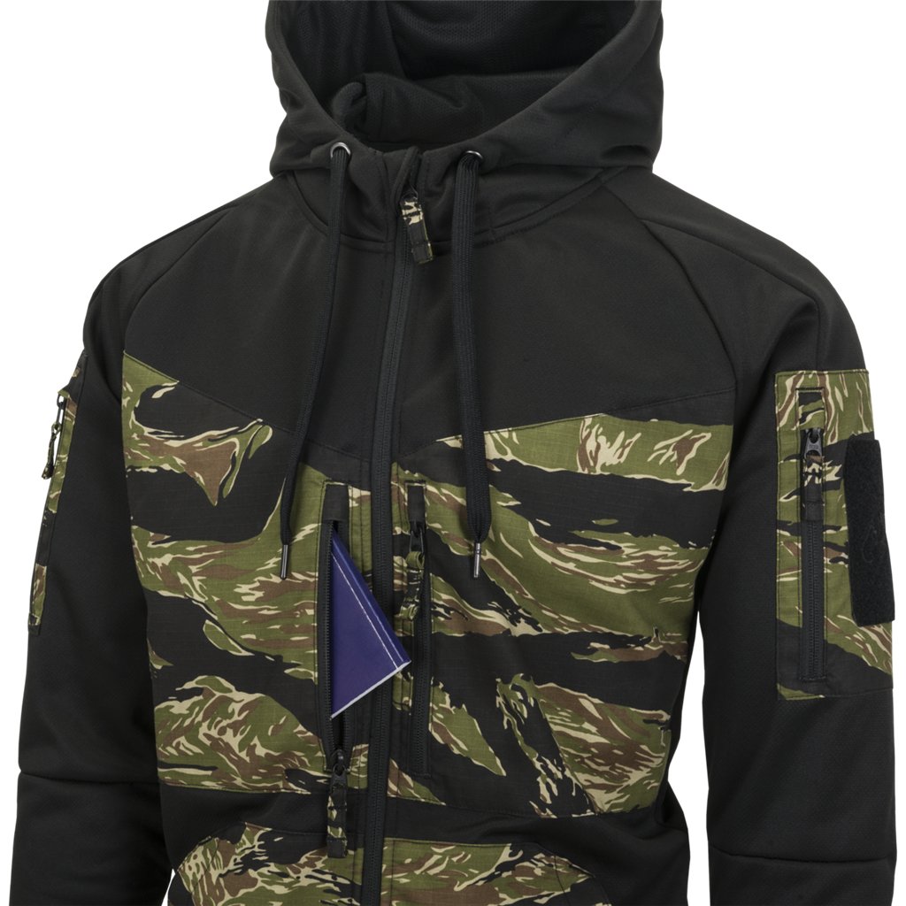 ROGUE Hoodie (FullZip) - Black/ERDL — Helikon-Tex
