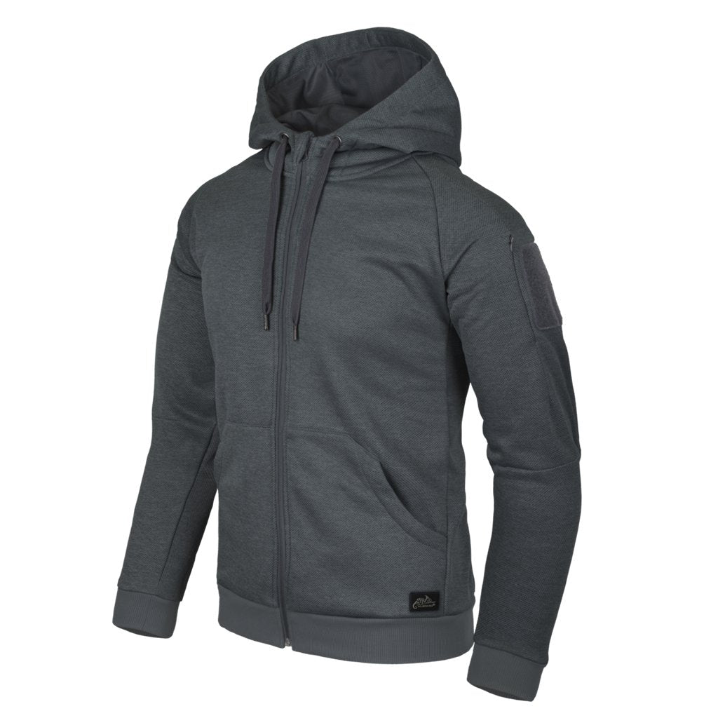 URBAN TACTICAL HOODIE (FullZip)® - Melange Black-Grey — Helikon-Tex