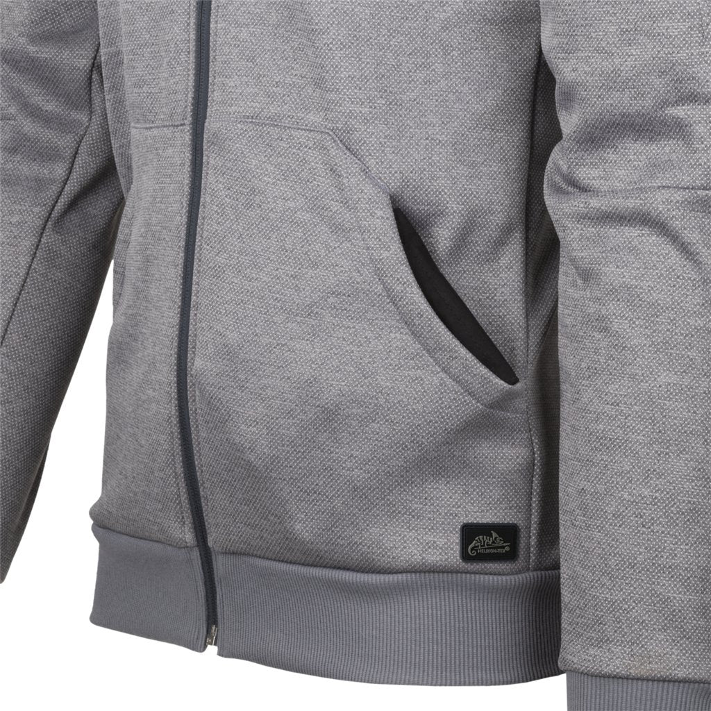 URBAN TACTICAL HOODIE (FullZip)® - Melange Black-Grey — Helikon-Tex