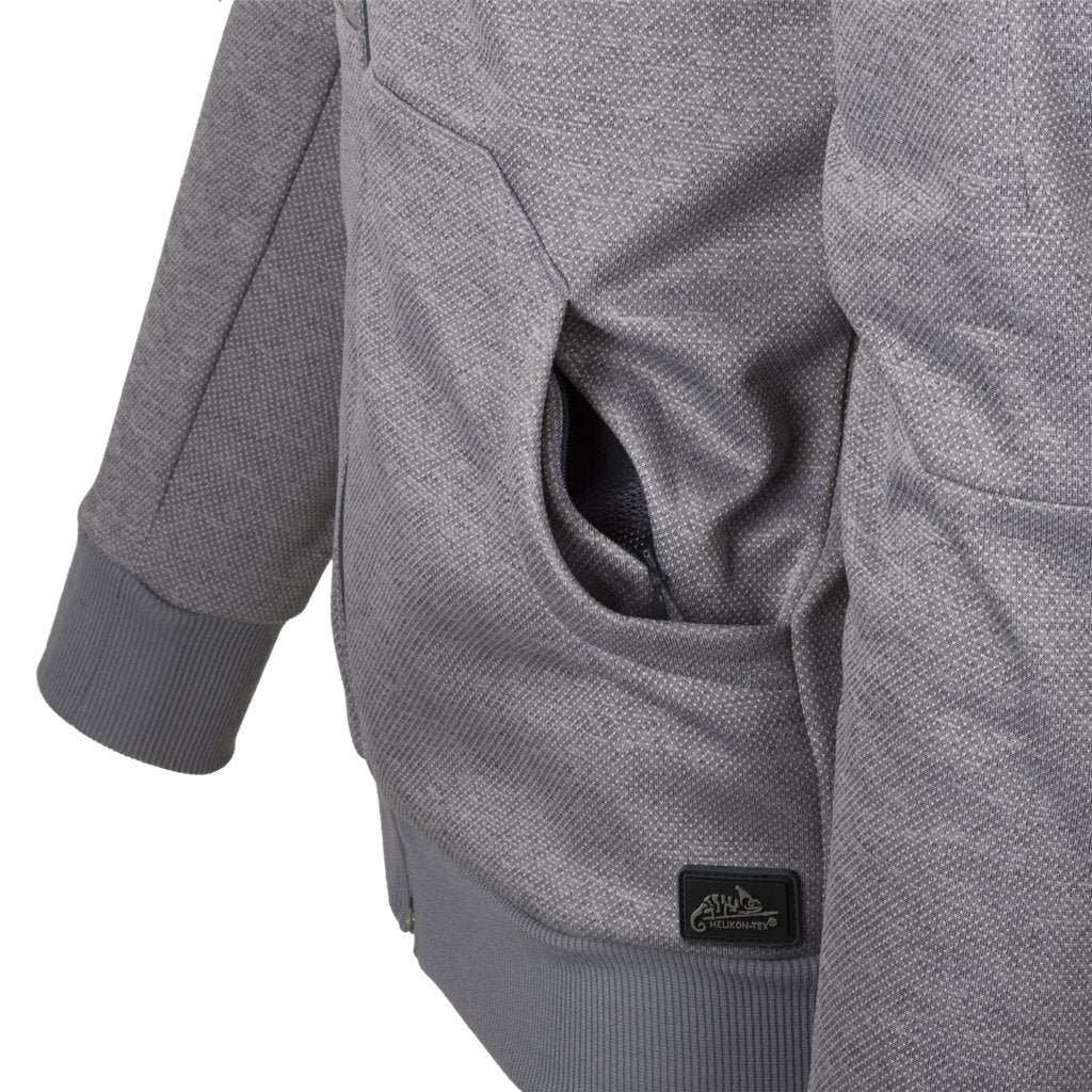 URBAN TACTICAL HOODIE (FullZip)® - Melange Black-Grey — Helikon-Tex