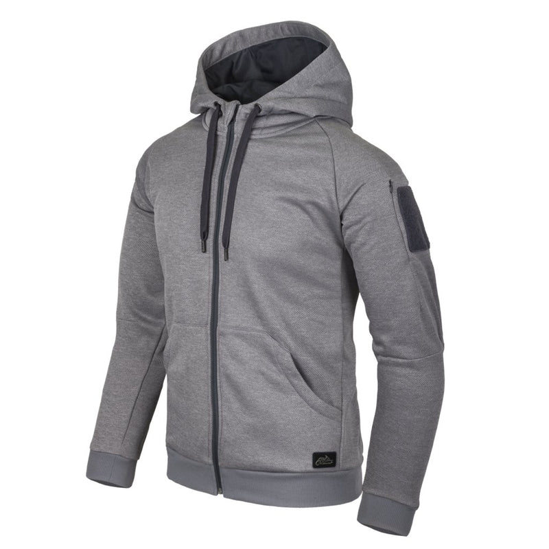 URBAN TACTICAL HOODIE (FullZip)® - Melange Grey