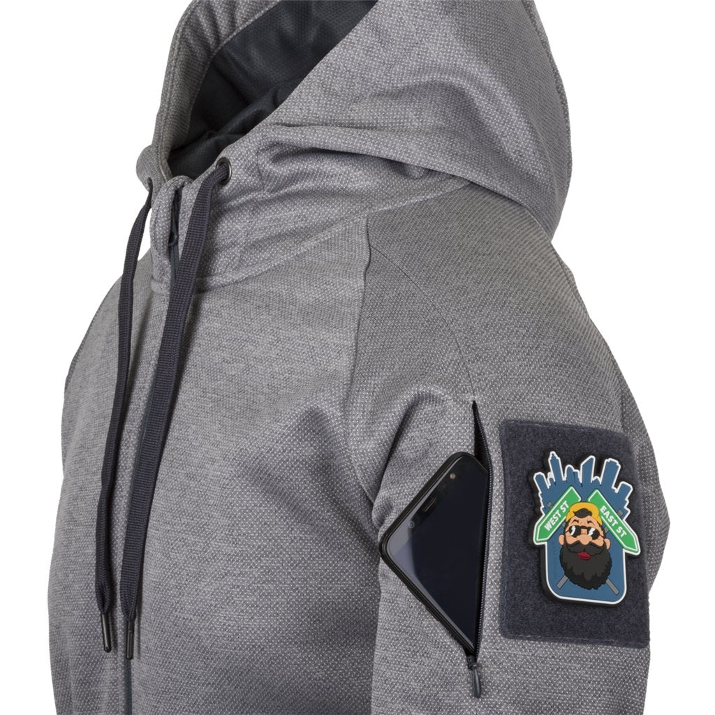 URBAN TACTICAL HOODIE (FullZip)® - Melange Grey — Helikon-Tex
