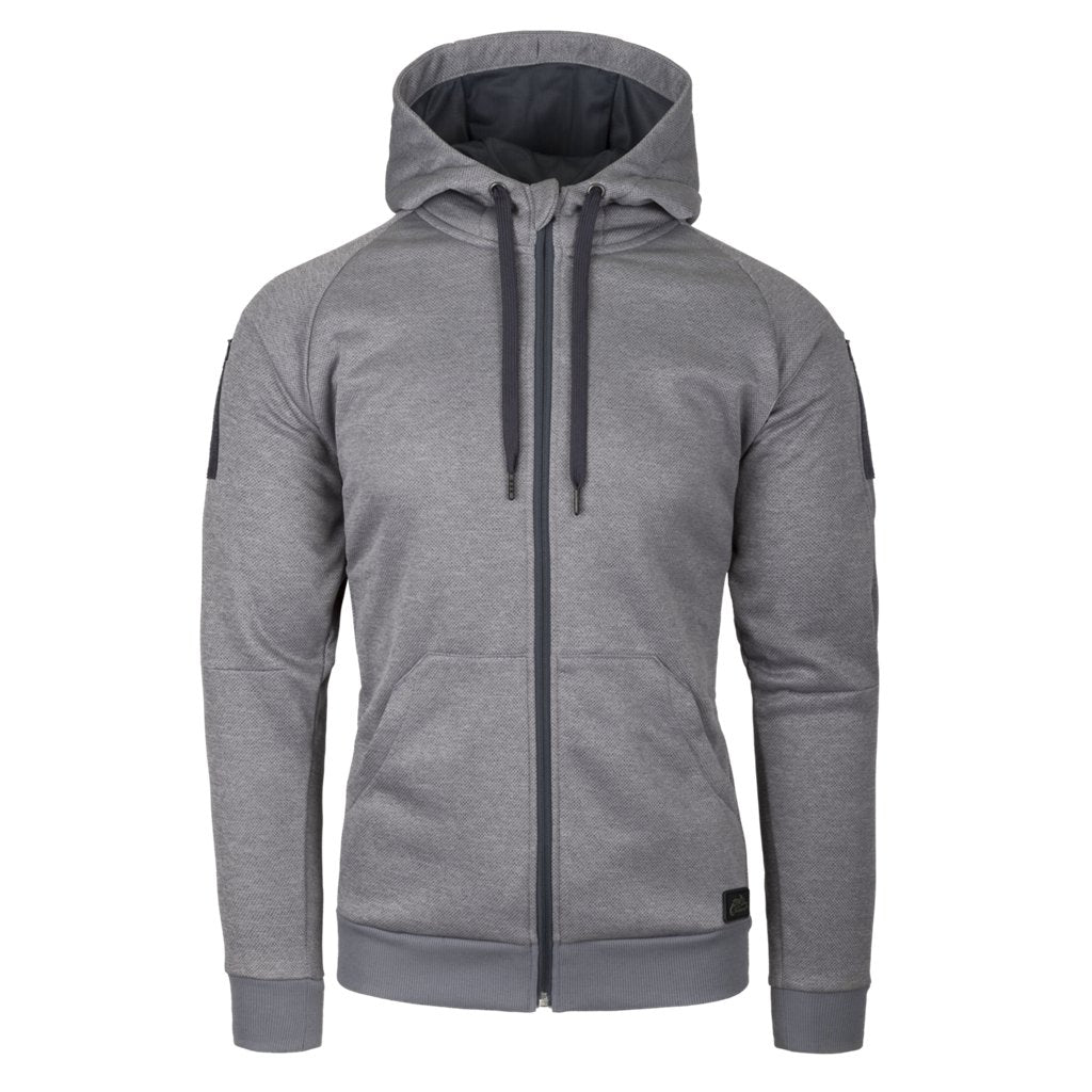 URBAN TACTICAL HOODIE (FullZip)® - Melange Grey — Helikon-Tex