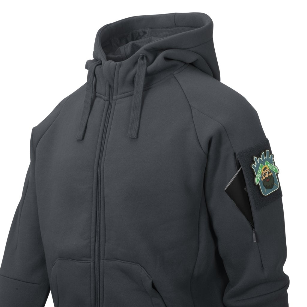 Urban Hoodie Lite - Fullzip - Light Grey Melange — Helikon-Tex