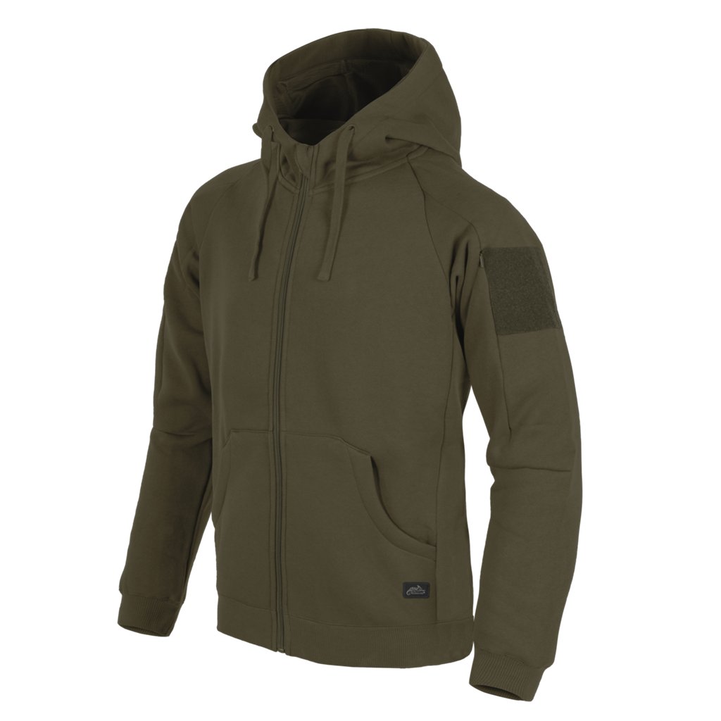 Urban Tactical Hoodie Lite (FullZip)® - Green — Helikon-Tex