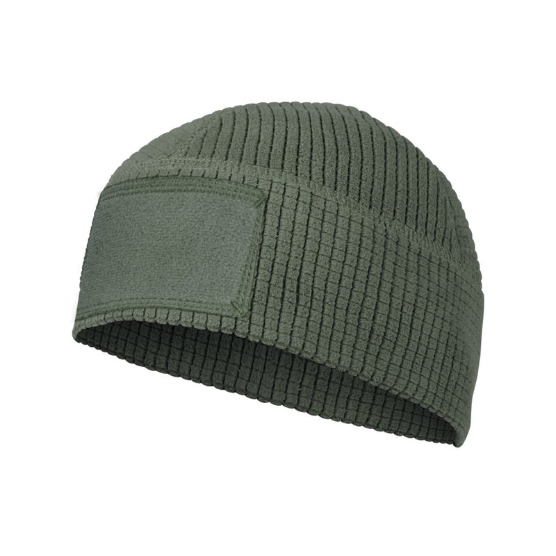 RANGE Beanie Cap® S/M - Grid Fleece - Olive Green
