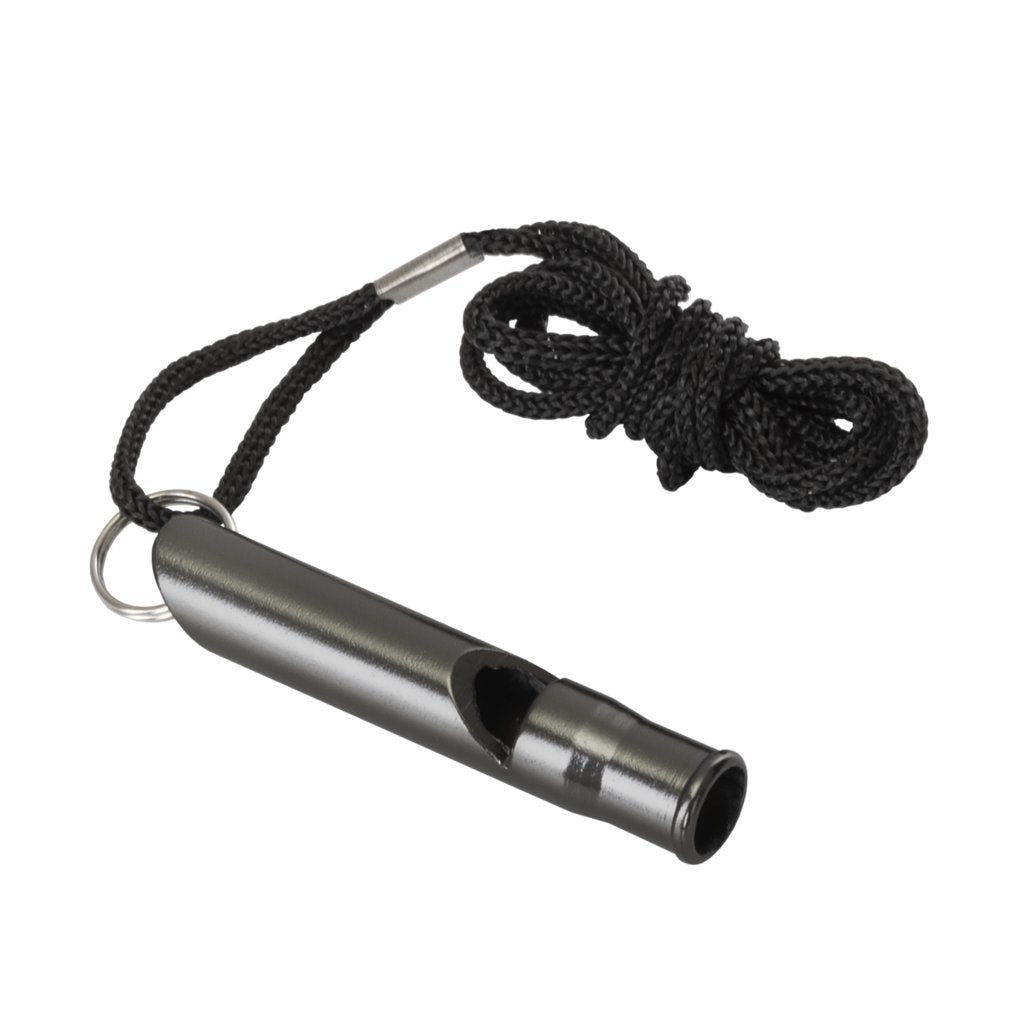 Survival Whistle - Aluminum - Black — Helikon-Tex