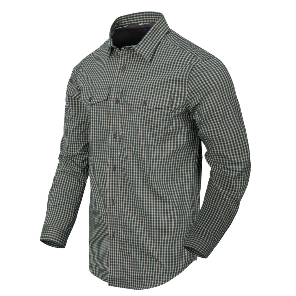 Covert Concealed Carry Shirt - Savage Green Checkered — Helikon-Tex