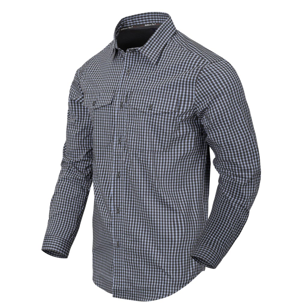 Covert Concealed Carry Shirt - Phantom Grey Checkered — Helikon-Tex