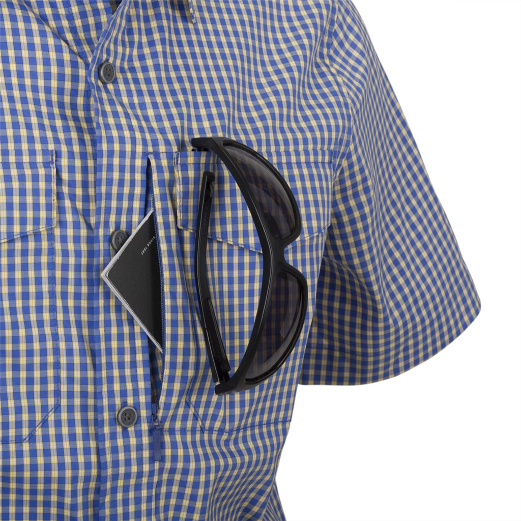 Covert Concealed Carry Short Sleeve Shirt - Dirt Red Checkered — Helikon-Tex